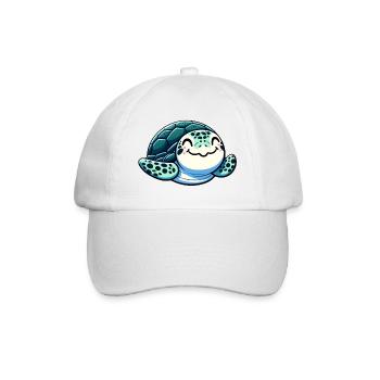 Charming Sea Turtle - Baseball Cap - white/white - Front