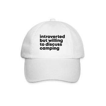 Camping - Casquette classique - blanc/blanc - Devant