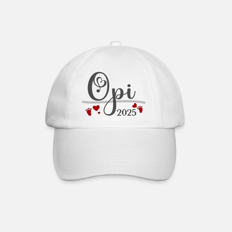 Opi 2025 - Baseballkappe - Weiß/Weiß