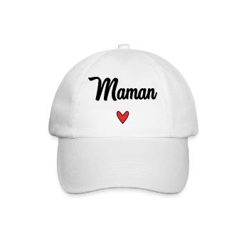BONNE FÊTE. COEUR. BONNE FÊTE MAMAN. MAMAN - Casquette classique - blanc/blanc - Devant