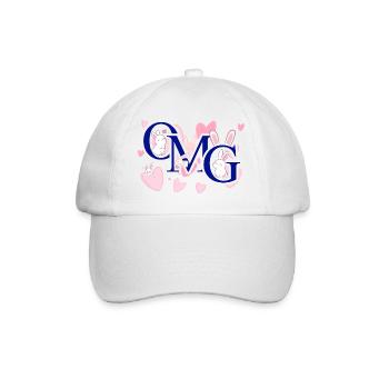 Omg rose - Casquette classique - blanc/blanc - Devant