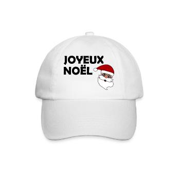 WEIHNACHTEN. FROHE WEIHNACHTEN. FROHE WEIHNACHTEN. WEIHNACHTSMANN - Baseballkappe - Weiß/Weiß - Vorne
