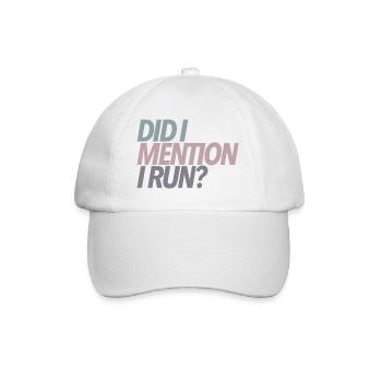 Ai-je mentionné que je courais ? Cadeau de coureur - Casquette classique - blanc/blanc - Devant