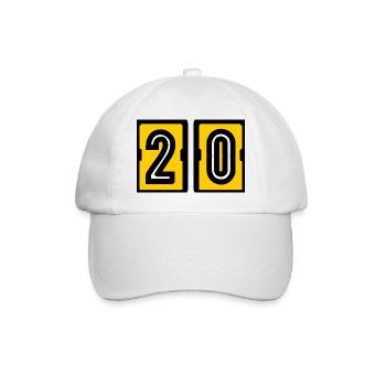 20. 20 YEARS. 20th ANNIVERSARY. 20 YEARS ANNIVERSARY. - Baseball Cap - white/white - Front