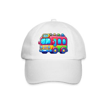 Bus - Baseballkappe - Weiß/Weiß - Vorne