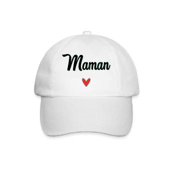 MOM. MOTHER'S DAY. HEART. FEAST. HAPPY BIRTHDAY - Baseball Cap - white/white - Front