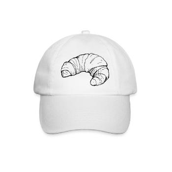 Tag des Croissants - Baseballkappe - Weiß/Weiß - Vorne