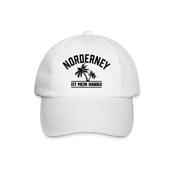 Norderney is my Hawaii - Baseball Cap - white/white - Front