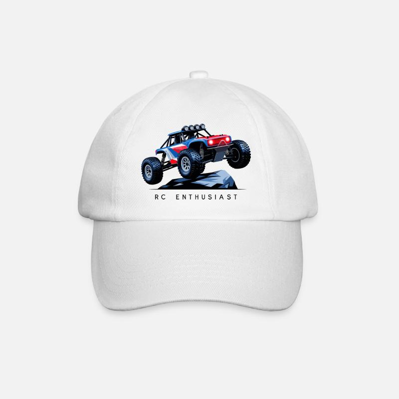 RC Auto - Baseballkappe - Weiß/Weiß
