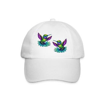 Colibri Oiseau 2 - Casquette classique - blanc/blanc - Devant