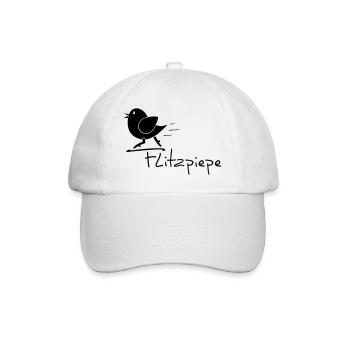Flitzpiepe - Baseballkappe - Weiß/Weiß - Vorne