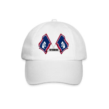 Texte à deux drapeaux WYOMING - Casquette classique - blanc/blanc - Devant