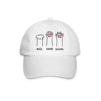 Pet Rock Papier Ciseaux - Casquette classique - blanc/blanc - Devant