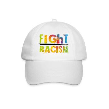 Fight Racism - Baseball Cap - white/white - Front