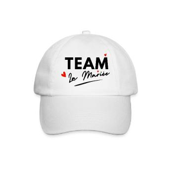Bride Hearts Team - Bride Gift - Baseball Cap - white/white - Front