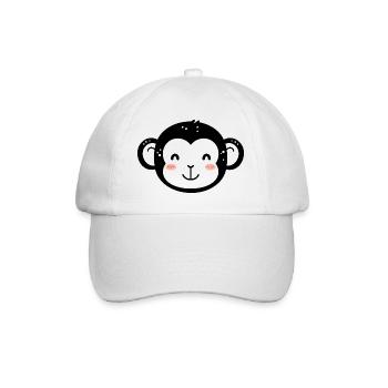 Gorilla - Baseballkappe - Weiß/Weiß - Vorne