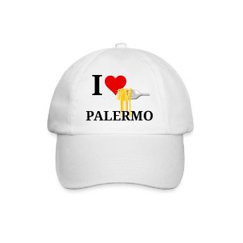 Pasta Made Me Feel in Palermo - Baseball Cap - white/white - Front