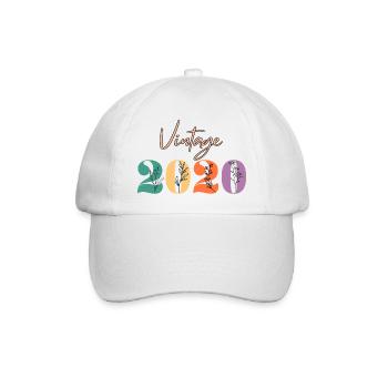 Vintage 2020 Floral - Baseball Cap - white/white - Front
