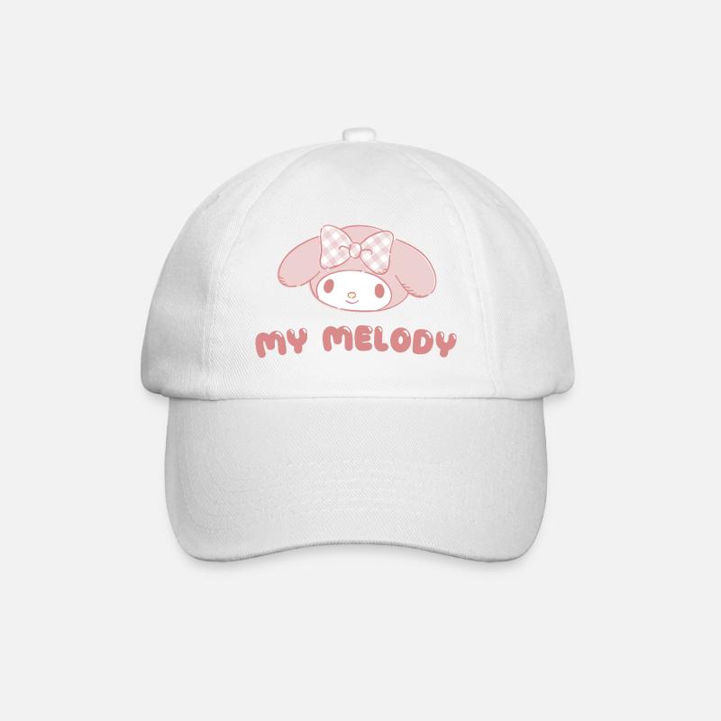 My Melody Portrait - Baseballkappe - Weiß/Weiß