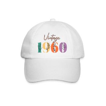 Vintage 1960 florale - Casquette classique - blanc/blanc - Devant