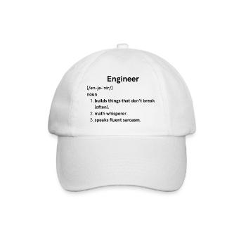 Ingenieur - Baseballkappe - Weiß/Weiß - Vorne