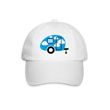 Caravane Caravane Nuages Météo Ciel Camper Camp - Casquette classique - blanc/blanc - Devant