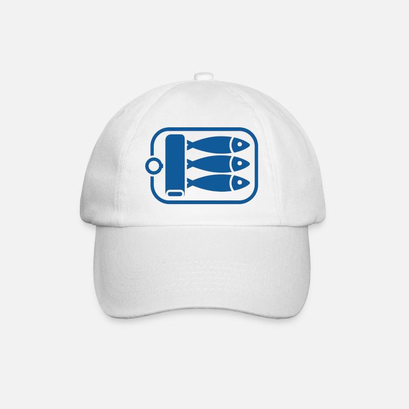 Sardines - Baseball Cap - white/white