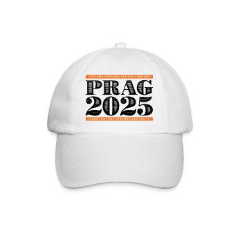 Prag 2025 - Baseballkappe - Weiß/Weiß - Vorne