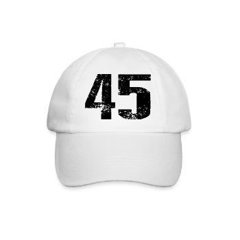Justaucorps à 45 chiffres - Casquette classique - blanc/blanc - Devant