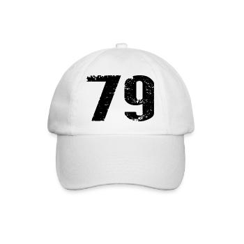 79 Zahl Trikot - Baseballkappe - Weiß/Weiß - Vorne