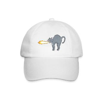 Lume-Katze - Baseballkappe - Weiß/Weiß - Vorne