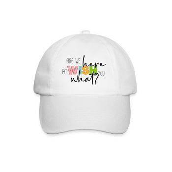 Sommes-nous ici à vous souhaiter quoi ? - Casquette classique - blanc/blanc - Devant