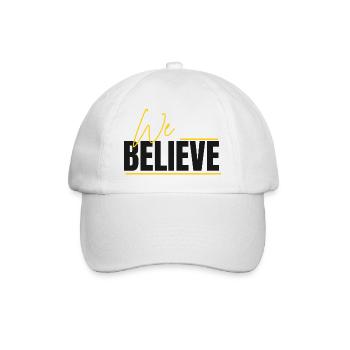 We Believe Schriftzug - Baseballkappe - Weiß/Weiß - Vorne