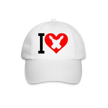 I Love Beer - Baseball Cap - white/white - Front