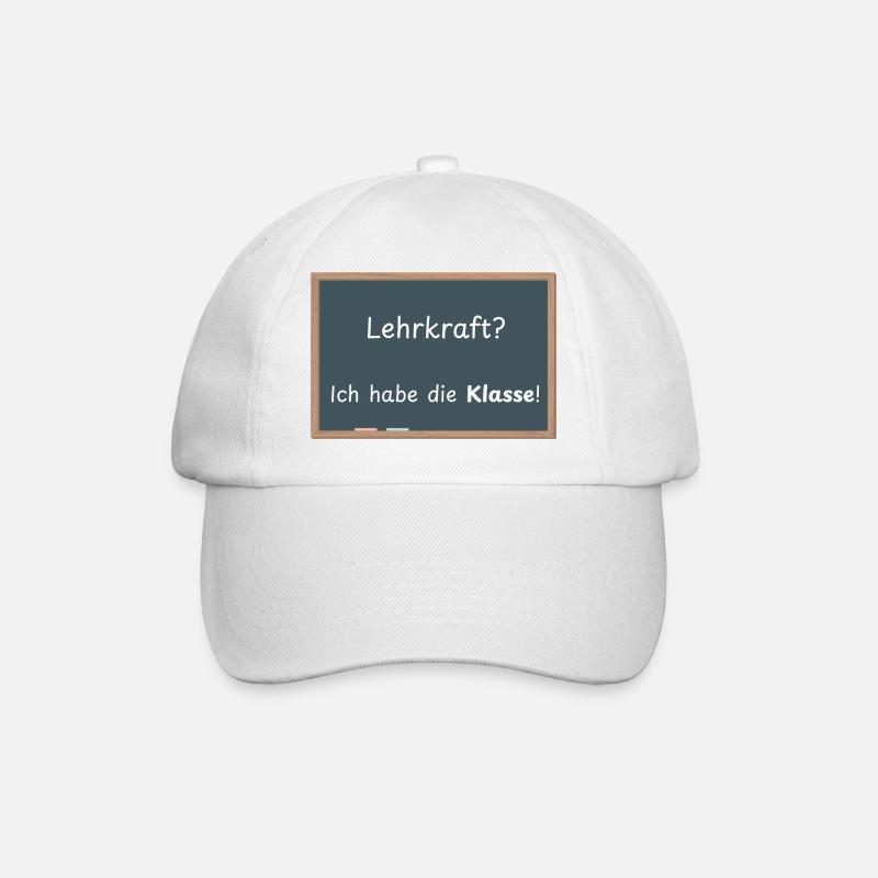 Lehrkraft? Ich habe die Klasse! - Baseballkappe - Weiß/Weiß