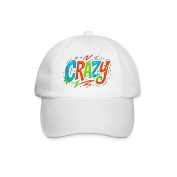 Graffiti Crazy Farbexplosion - Baseballkappe - Weiß/Weiß - Vorne