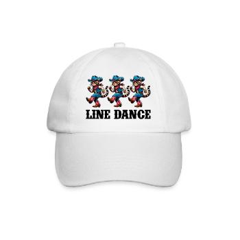 Line Dance Cat Trio - Baseball Cap - white/white - Front