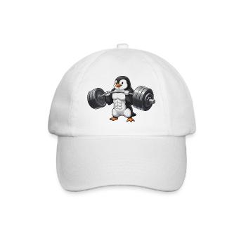 Penguin Stark Training Workout Dumbbell Weightlifter - Baseball Cap - white/white - Front