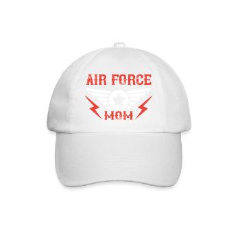 Air Force Mom - Baseball Cap - white/white - Front