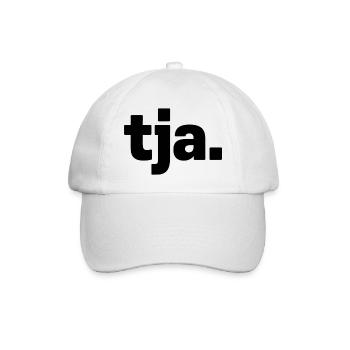 Well. Minimalist saying design - Baseball Cap - white/white - Front
