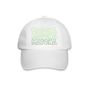 Matcha - Baseball Cap - white/white - Front