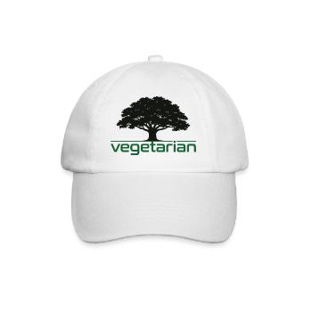 Vegetarian Oak – Nature & Durability Design - Baseball Cap - white/white - Front