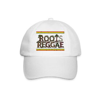 Roots Reggae Forest - Baseballkappe - Weiß/Weiß - Vorne