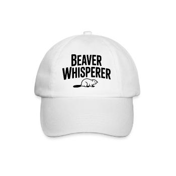 Castor qui murmure à l’oreille - Casquette classique - blanc/blanc - Devant