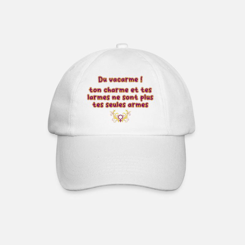 Du_vacarme_ton_charme_et_tes_larmes_ne_sont_plus.. - Baseball Cap - white/white