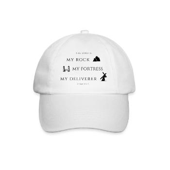 2. Samuel, 22 Rocher, Forteresse, Délivreur - Casquette classique - blanc/blanc - Devant