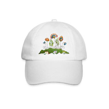 Fleur - Casquette classique - blanc/blanc - Devant