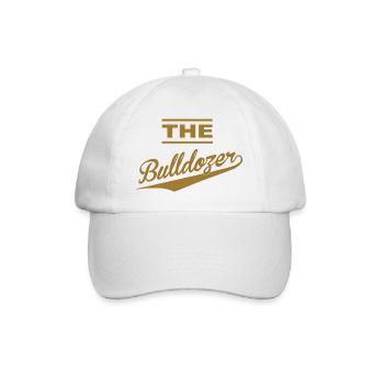 Le design typographique vintage du sport Bulldozer - Casquette classique - blanc/blanc - Devant