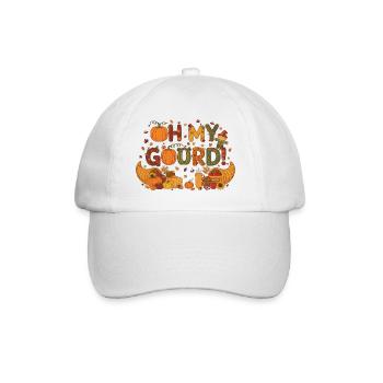 Oh mon gourde ! Drôle de design autommental de citrouille - Casquette classique - blanc/blanc - Devant