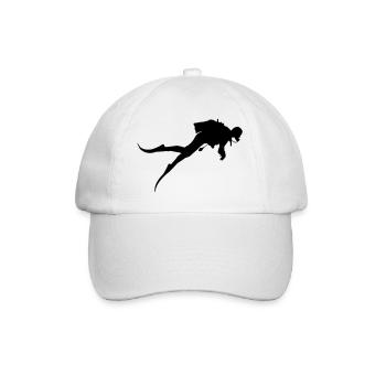 Taucher Diver - Baseballkappe - Weiß/Weiß - Vorne